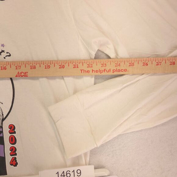 Olivia Rodrigo Guts Tour Long Sleeve Crew Neck T-Shirt Mens Size XL White - Picture 7 of 9